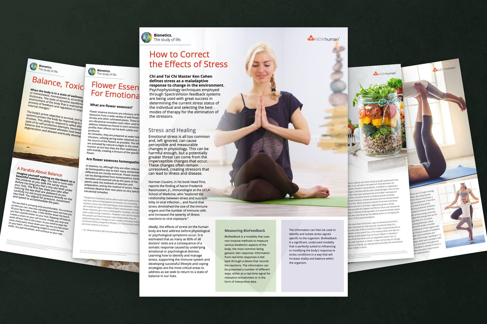 All five Bionetics flyer fronts