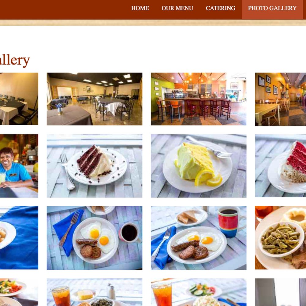 The gallery is a plain four column grid of photographs with even gutters.