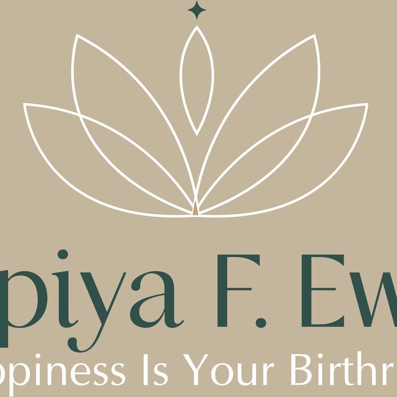 A fine-line lotus above a light serif name.