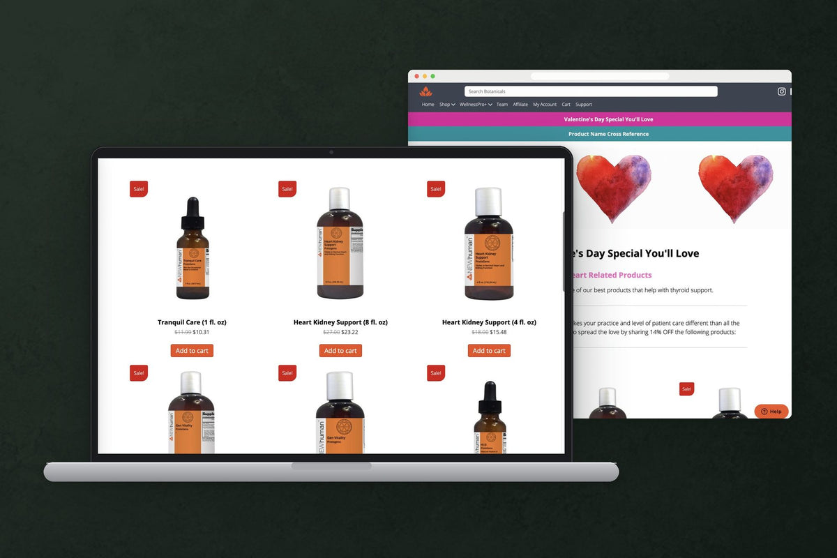 New Human commerce ecosystem: New Human storefront product grid and promotion page